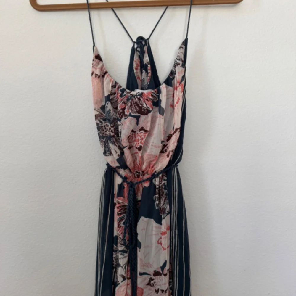 Abercrombie & Fitch Chiffon Floral Maxi Dress With Rope Belt XS